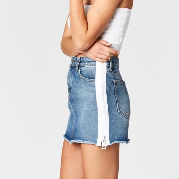 LF Pants - NWOT BLUE LF Side Zipper Jean Shorts